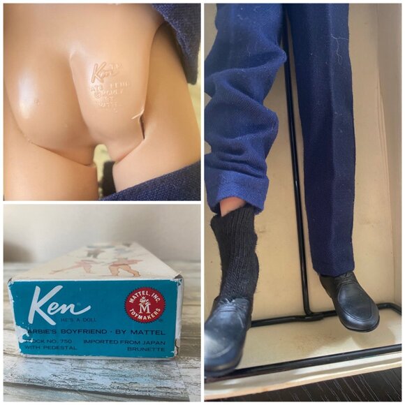 Vtg Barbie Set of 4: Ponytail #6 Redhead 850, Midge 860, Ken 750, Skipper 0950 - Picture 13 of 16